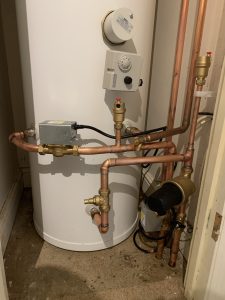 Unvented hot water cylinder -  Converting System