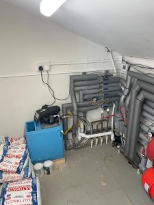 Coach house heat pump plant room