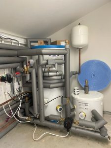 Coach house heat pump plant room