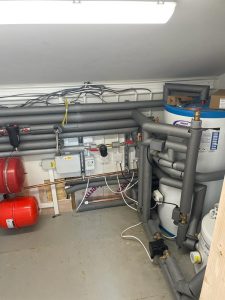 Coach house heat pump plant room